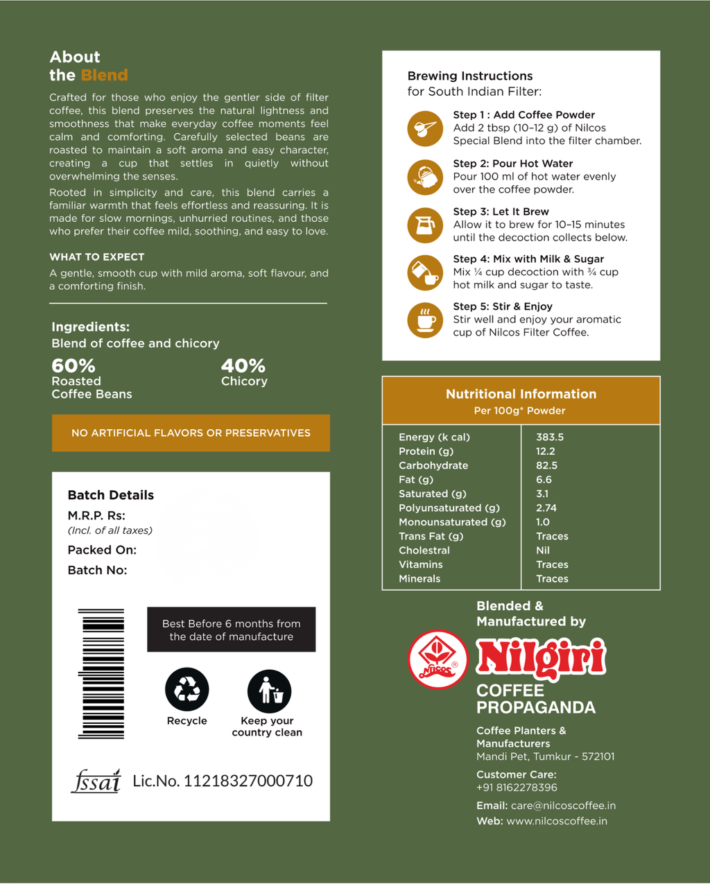 Nilcos Green Gold Coffee