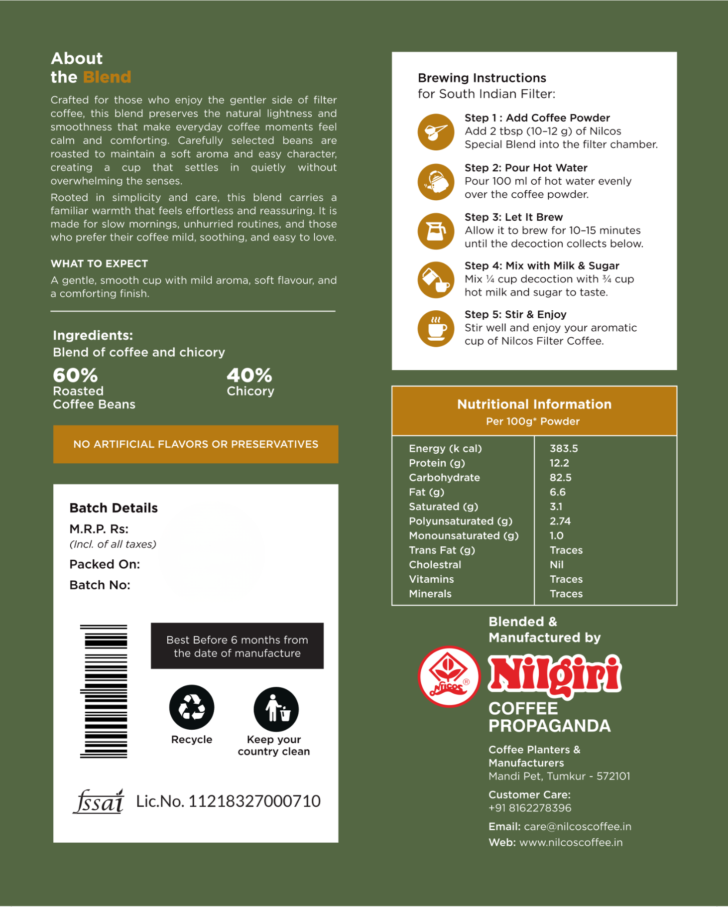 Nilcos Green Gold Coffee